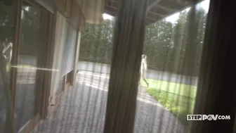 Stacy Cruz, Step-Sister in Latex Bodysuit Encounter