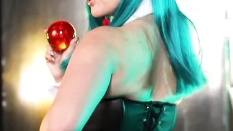 Meg Turney, Bulma in Fishnet Bodysuit Tease