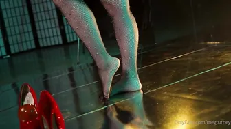 Meg Turney, Bulma in Fishnet Bodysuit Tease