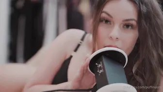 Puffin Asmr, Licking and Teasing in Lingerie ASMR