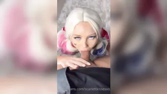 Scarlettkissesxo, Harley Quinn in Large Member Encounter