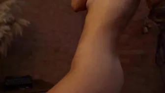 Anna Zapala, White Laced Lingerie Striptease