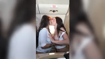 Arikytsya, Two Lesbians Kissing on Jet Plane
