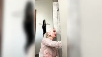 Lindsey Pelas, Teasing in Fishnet Lingerie