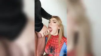 Olivia Mae, Spider-Girl in Deepthroat Oral Facial