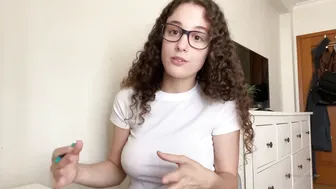 Love Lilah, Student in White Vibrator Masturbation