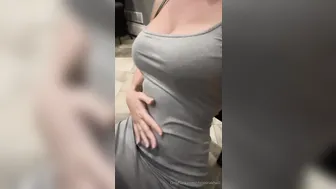 Christina Khalil, Teasing Perky Breasts in Sexy Bra