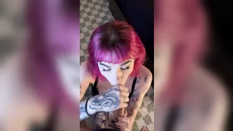 Lems7, Emily Oram, Pink-Haired Tattooed Babe in Oral POV