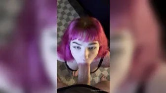 Lems7, Emily Oram, Pink-Haired Tattooed Babe in Oral POV