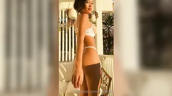 Chanel Uzi, Topless Lingerie Sunset Tease