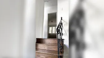 Natalie Roush, Black See-Through Bodysuit Tease