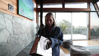 Caroline Zalog, Sexy Panties Try-On Haul at Vacation Home