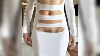 Christina Khalil, Black and White Dress Try-On Haul Livestream