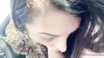 Alysa Nylon, French Girl in Car Oral