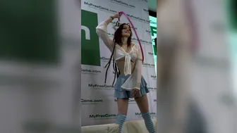 Braislee Adams, Hula Hoop Dance at Event