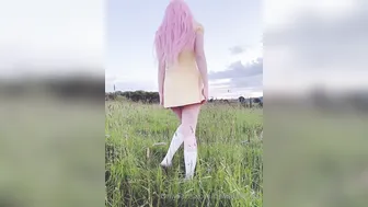 Belle Delphine, Nude Open Field Frolic