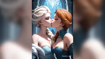 ASMR Futa Elsa And Anna Lesbian - AI