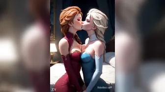 ASMR Futa Elsa And Anna Lesbian - AI