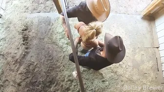 Baileybrews, Hotwife Barn Double Cowboy Creampie