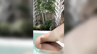 Natalie Roush, Pool Naked Tease