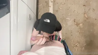 Snow Bunni, Restaurant Parking Lot Staff Creampie