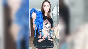 Natalie Roush, Strappy Lingerie Sexy Reveal