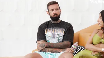 Lena The Plug, Natalia Starr, Plugtalk, Blonde FFM Couch Threesome