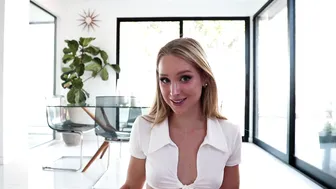 Caroline Zalog, Short Skirt Schoolgirl Tease