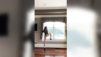 Christina Khalil, Mesh Bodysuit High Heels Temptation