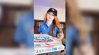 Amouranth, Pizza Delivery Girl Big Dildo Suck