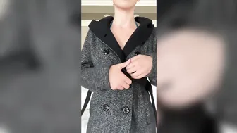 Christina Khalil, Blue Slingkini Flashing In The Hotel Room