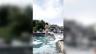 Christina Khalil, Teasing Sexy Lingerie In Pool Livestream