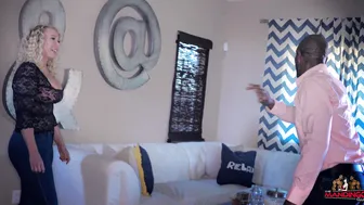 Mallanie Monroe, Themandingoclub, Blonde Milf Getting Her Pawg Ass Covered With Black Cum