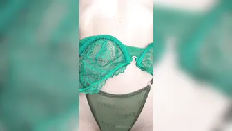 Natalie Roush, St. Paddy’s Green See-Through Lingerie Try-On Haul