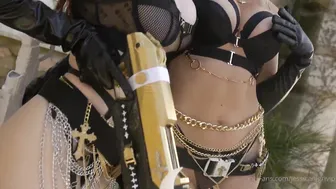 Amouranth, Jessicanigri, Nuns With Guns Collaboration