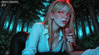 Thirsty Demon Sucking His Big Cock <Chainsaw Man> - AI