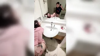 Shrooms Q, Mall Restroom Sneaky Suck & Fuck