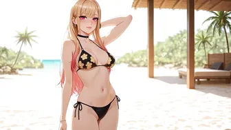 ASMR Marin Dress Up Darling Having Fun At The Beach V2 - AI