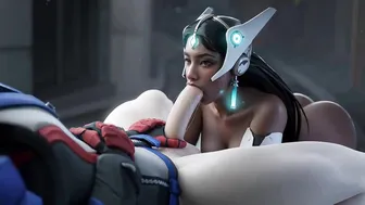 Overwatch Symmetra Lose Battle Had to Suck cock - AI