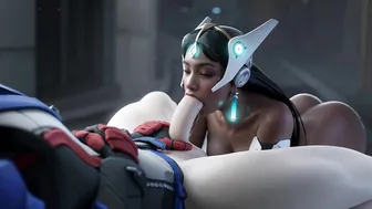 Overwatch Symmetra Lose Battle Had to Suck cock - AI