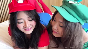 Jasmineteaa, Lucy Mochi, Mario Luigi Asian Swinger Foursome