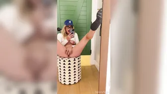 Sexbydesign, Savvysuxx, Fitting Room Finger Masturbation