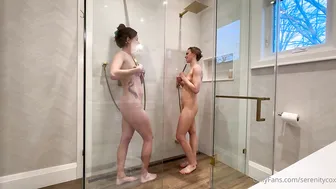 Two Lesbian Hotwives Serenity Cox And Nadia Foxx Naughty Shower