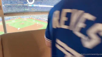 Hotwife Serenity Cox Fucking Two Cocks At The Baseball Vip Room