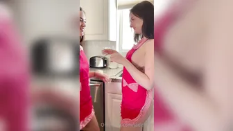 Whipped Cream Naughty Play Eliana Rose And Jadeteen In The Kitchen