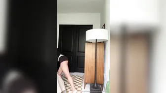 Natalie Roush Red Strappy See-Through Lingerie Tease