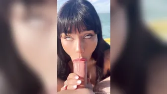 Hannah Jo Deepthroat Sucking Out In The Ocean