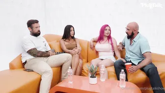 Horny Couple Lena The Plug And Lily Lou Fucking On An Adult Interview Plugtalk