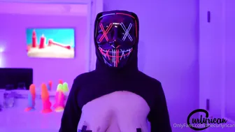 Thecurlyrican, Neon Strapon Thicc Ebony Fuck