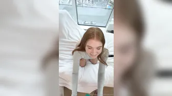 Abby Bunni, Athletic Young Woman with Energetic Partner in Hotel